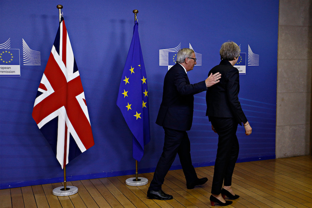Jean-Claude Juncker and Theresa May in Brussels on 21 November. As the UK is ushered out of the European Union, it has an opportunity to do things differently and tackle the structural problems that have plagued the economy for decades, argues Larry Elliott Shutterstock