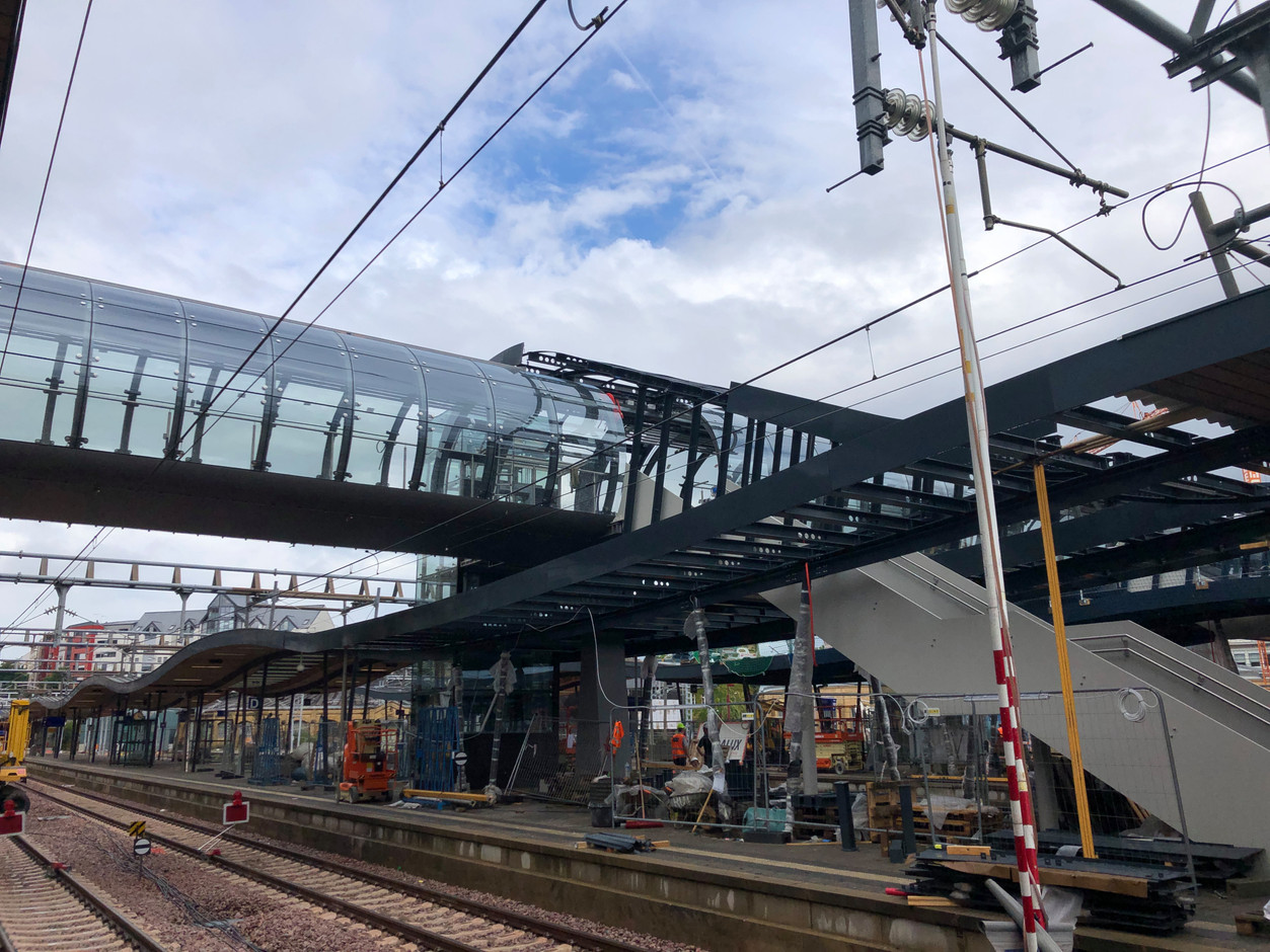 Only a few days left before the reopening of the northern footbridge on Wednesday 15 September. (Photo: Paperjam)