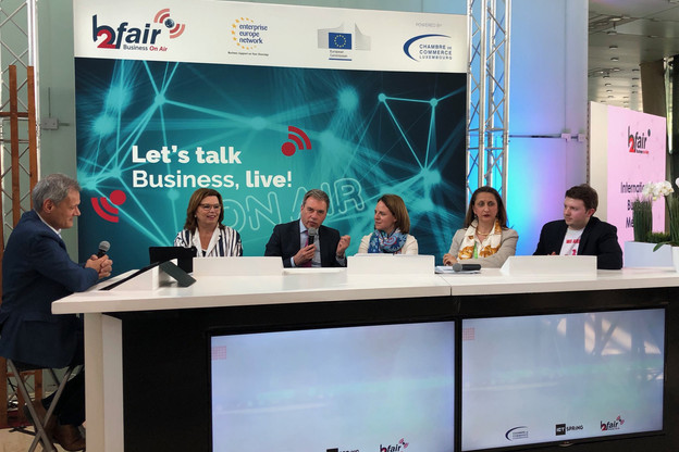 Une table ronde sur le thème «Les défis du numérique: quels enjeux pour les PME au sein de la Grande Région» dans le cadre de Get2know your Neighbours. (Photo: @CCI_Moselle)