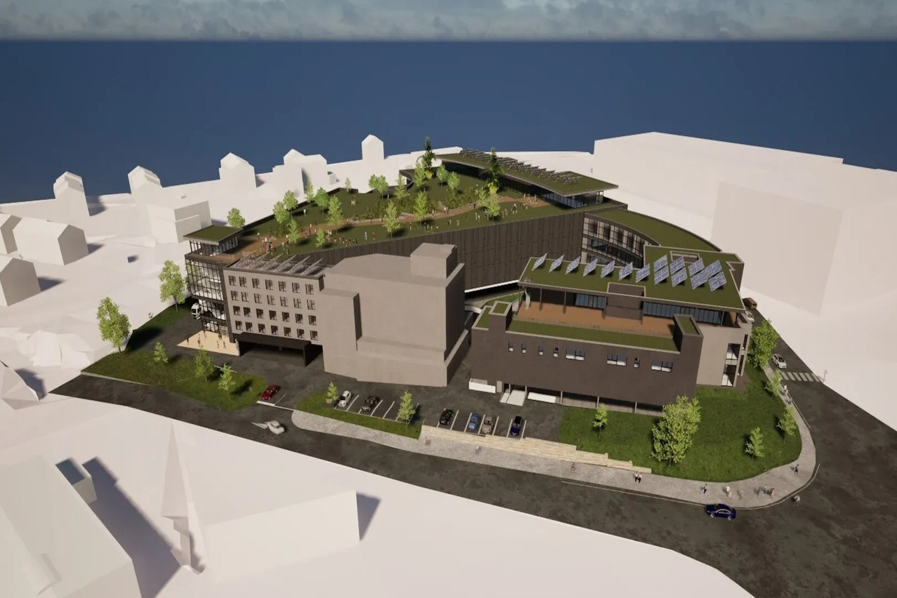 The Delhaize Niederkorn will offer around 22,000 products over 1,500 square metres, including a brand new Portuguese assortment. (Photo: Belvedere Architecture)
