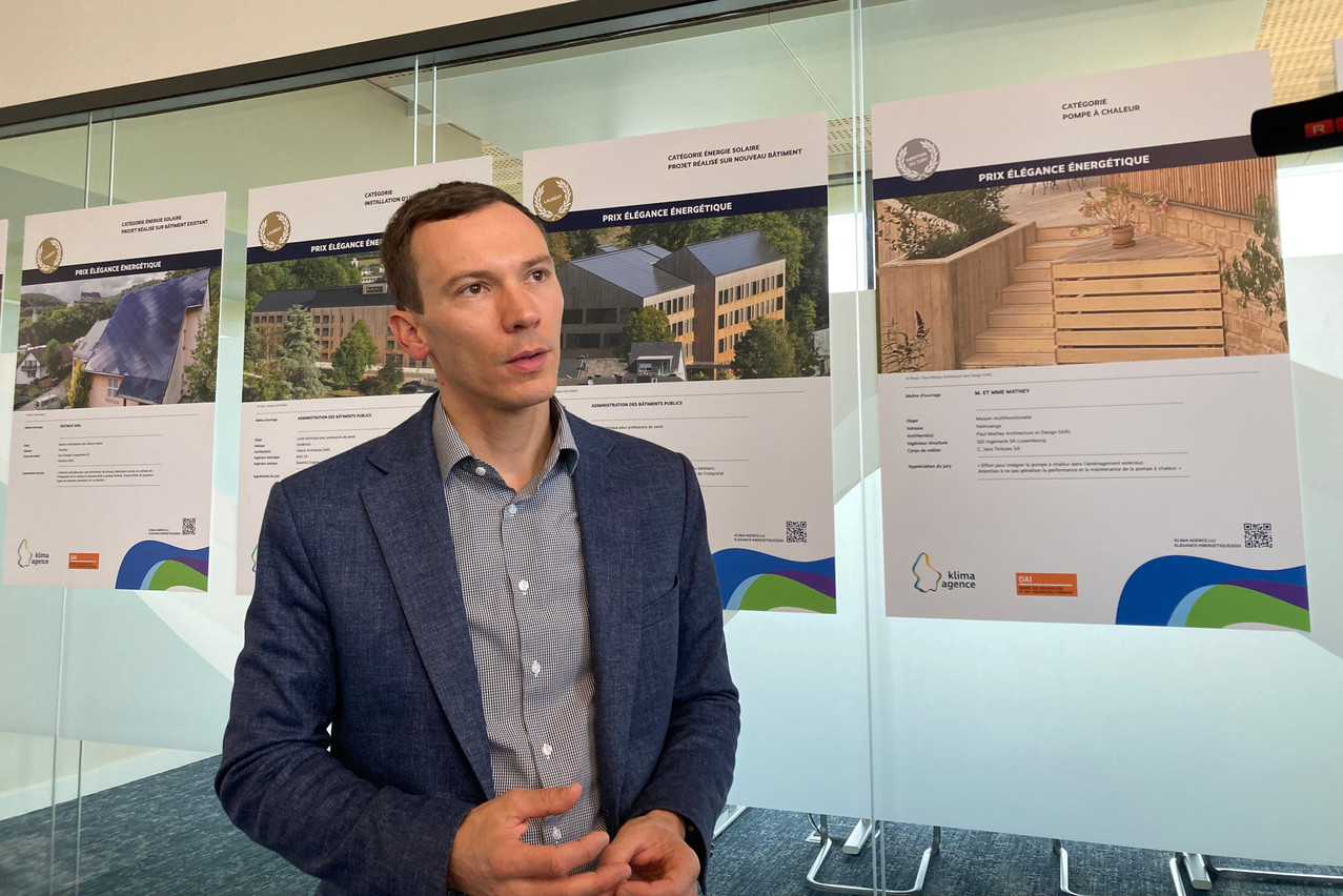 «Depuis le début de la crise énergétique, on a vraiment remarqué que les gens s’intéressent beaucoup plus à la thématique, en particulier le photovoltaïque», explique le directeur de la Klima-Agence, Fenn Faber. (Photo: Ioanna Schimizzi/Maison Moderne)