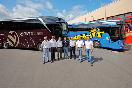 Demy Schandeler et Voyages Schmit se rapprochent et comptent mutualiser leurs infrastructures, notamment pour la maintenance des véhicules et la recharge des bus électriques. (Photo: Marc Schmit)