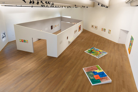 L’exposition «Etel Adnan et les modernes» présente des œuvres de cette artiste, ainsi que quelques œuvres d’autres artistes invités. (Photo: Rémi Villaggi pour le Mudam Luxembourg)