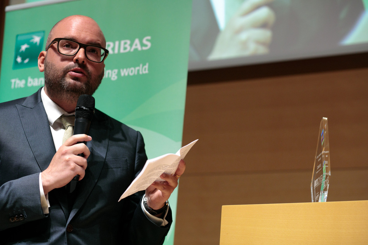Yannick Bontinckx a remporté le premier prix Cyel l’an dernier, avec Ziggu, une plateforme numérique dédiée aux professionnels de l’immobilier. (Photo: Matic Zorman / Maison Moderne)