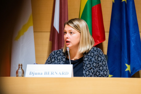 «Contrairement à d’autres, déi Gréng est stable, sans guerre interne», se réjouit Djuna Bernard, réélue samedi en tandem avec Meris Sehovic à la coprésidence du parti vert. (Photo: Lala La Photo/archives)