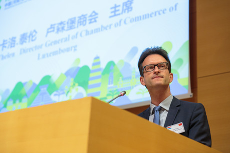 Le directeur de la Chambre de commerce, Carlo Thelen, rappelle que les listes ne seront officielles que lundi à 18h. (Photo: Matic Zorman)