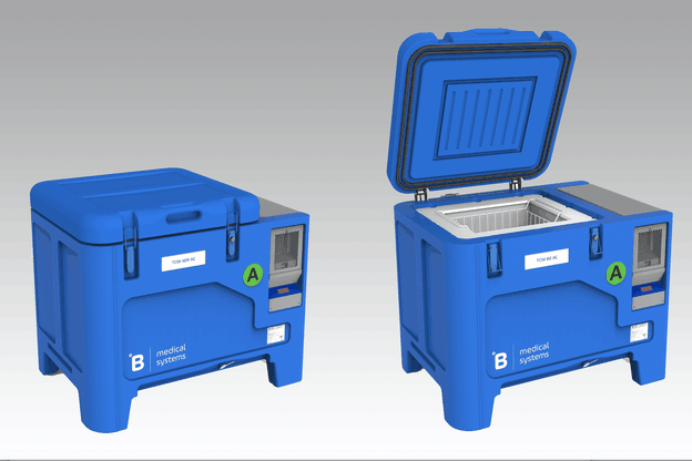 Le nouveau réfrigérateur permet de conserver les vaccins à la température idéale malgré des problèmes de tension électrique ou en cas de panne. (Photo: B Medical Systems)