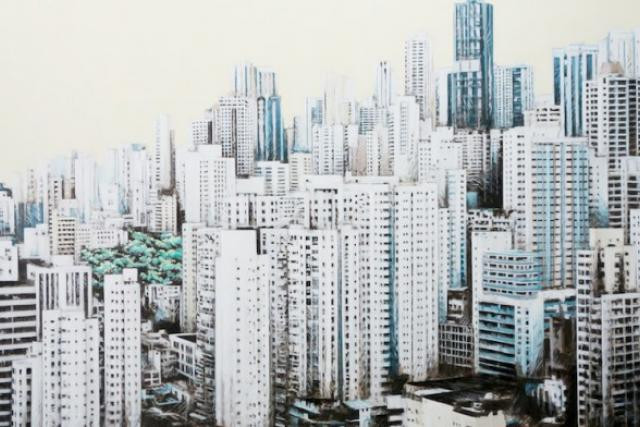 Cette vue de Hong Kong est une des rares où le ciel est visible. (Photo: Christian Frantzen)