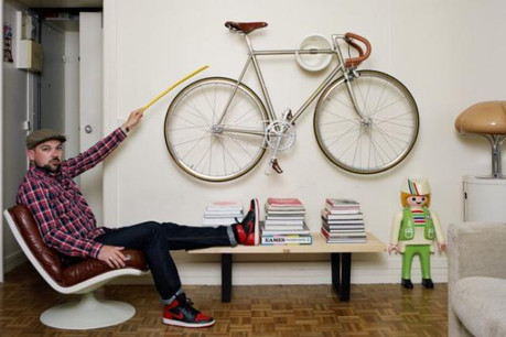 L'intérieur de Damien Pierre montre bien sa passion pour le vintage. (Photo: Baudoin)