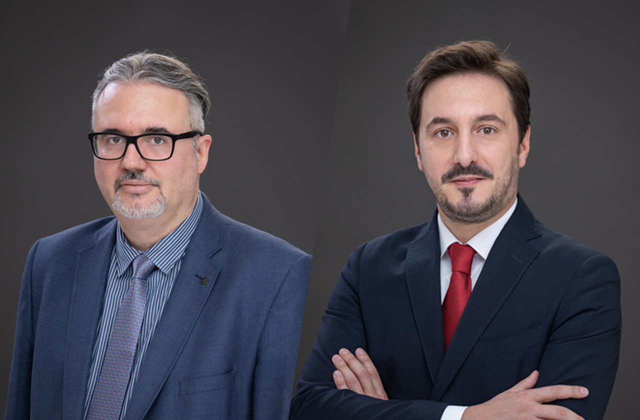 Le cabinet recrute des avocats experts en propriété intellectuelle: Erwin Sotiri (à gauche) et Ruben Mendes (à droite). (Photos: Bonn & Schmitt/Montage: Maison Moderne)