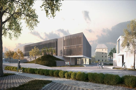 Le centre de Mersch va changer de visage avec le nouveau campus scolaire. (Illustration: Janusch - Holweck Bingen Architectes)