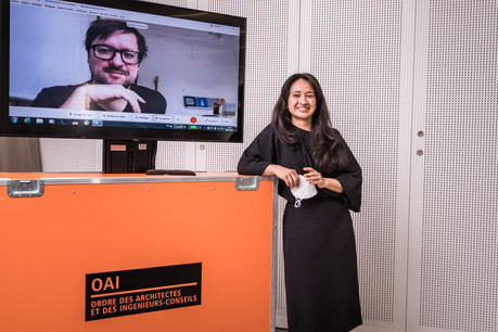 Filip Markiewicz et Hisae Ikenaga sont les lauréats de l’appel à projets initié par l’OAI. (Photo: Nader Ghavami)