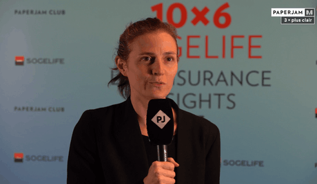 Claire de Boursetty, Membre de l’ACA, lors du 10×6 Sogelife: Life Insurance Insights. (Crédit: Maison Moderne)