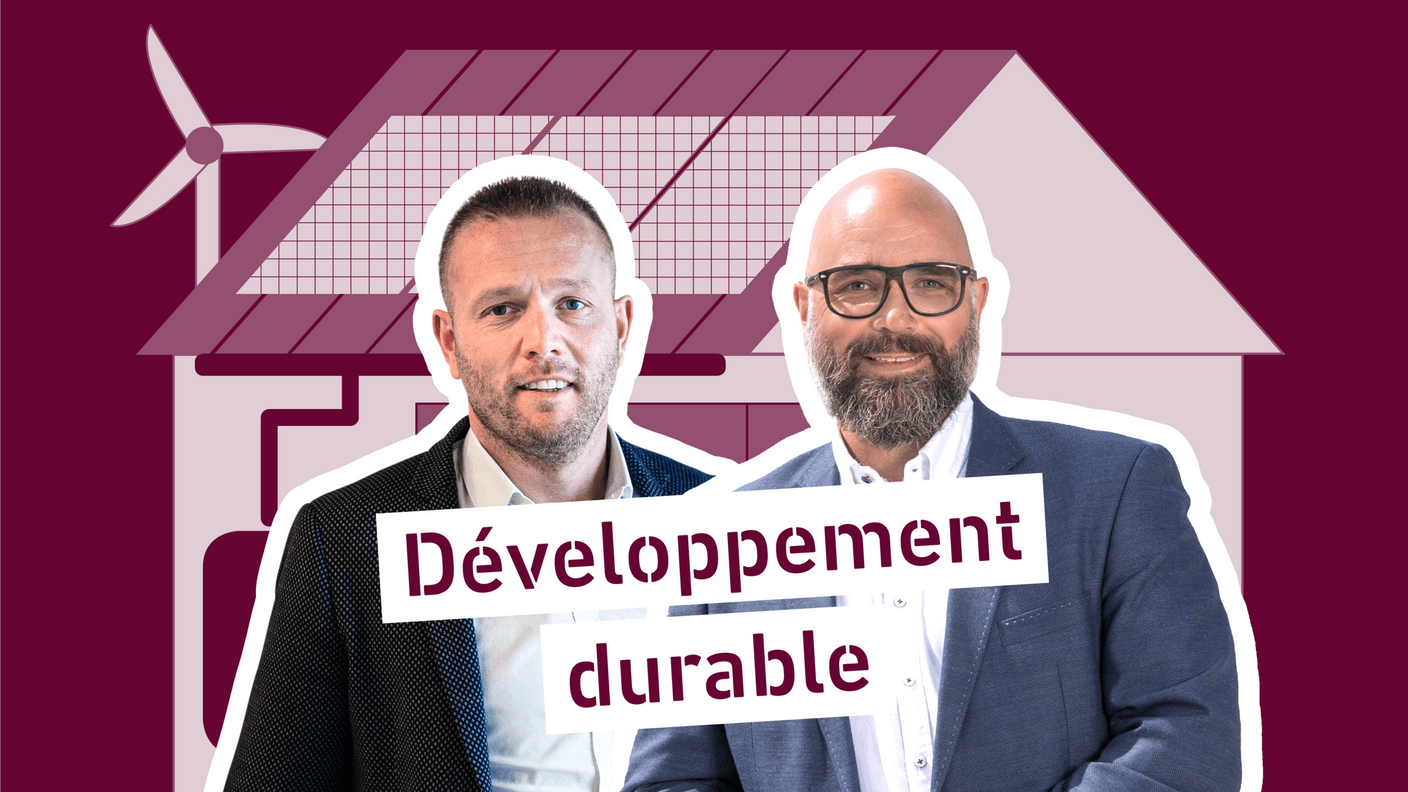 Jean-Nicolas Montrieux, CEO d’INOWAI Luxembourg, et Romain Poulles, CEO de PROgroup et Président du Conseil Supérieur pour un Développement Durable. Montage Maison Moderne