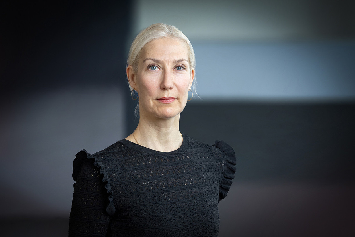 Eva Kremer, Directeur de la SNCI, présente comment la banque publique peut investir dans les entreprises stratégiques pour le Luxembourg.  (Photo: BLITZ AGENCY 2023)