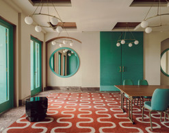 For this suite of meeting rooms at  the Sheraton Mirarmar Resort,  the ambition of the re-skin was to recover a sense of identity and presence. A new colour palette, a new carpet and an overall refinishing.  Simon Menges & Nino Tugushi