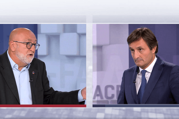 Durant près de 30 minutes, les deux présidents ont échangé leurs points de vue... sans laisser transparaître une ébauche de consensus. (Photo: Capture d’écran/RTL Télé Lëtzebuerg)