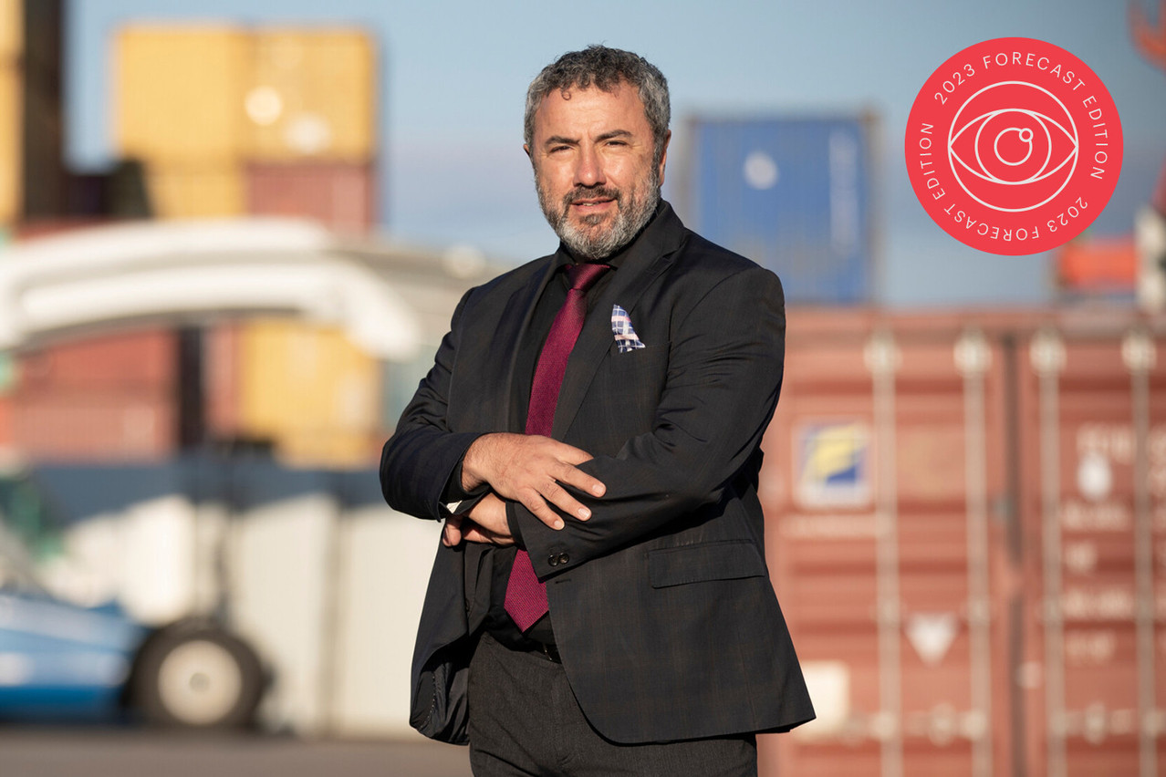 Malik Zeniti, director of the Cluster for Logistics, shown at the Mertert port  Guy Wolff/archives