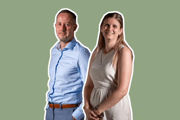Sophie Henrion, Managing Director and Jean-Michel Lukatschewitsch, Head of Implementation, SD Worx Luxembourg  (Photo: Paperjam)