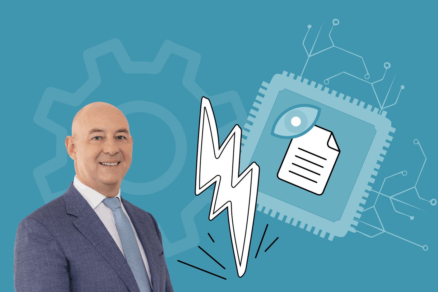 Philippe Seyll, CEO of Clearstream Fund Services on Transforming Private Market Fund Operations. photo: Clearstream; Illustration: Maison Moderne