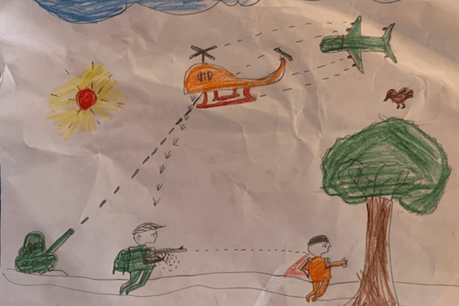 Quand les dessins des enfants renvoient en direct à la réalité. (Photo: DR)