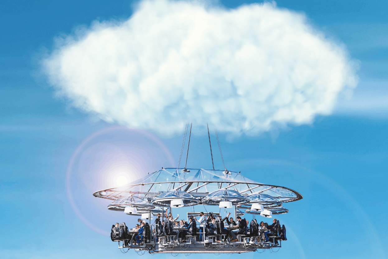Dinner in the Sky Luxembourg returns in September 2025 at the Citadel of the Holy Spirit for a unique gastronomic experience 50 metres above the ground. Photo: Jay Management