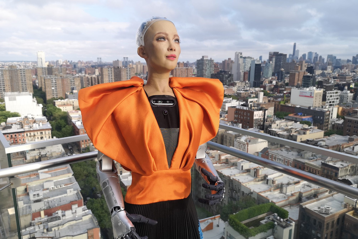 The humanoid robot Sophia, powered by AI, will be appearing at the Nexus2050 technology conference. Image: Handout photo