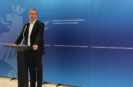 Claude Meisch a présenté la nouvelle formation Diplom+ dans les locaux du CNFPC d’Esch-sur-Alzette. (Photo: Paperjam.lu)