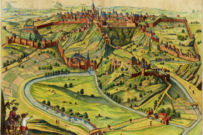 This work, Blaeu Luceburgum, dating from 1649, was used as the basis for the animation created by the students. Photo: Lëtzebuerg City Museum