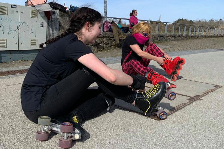Anyone can join the team, provided they own skates. Photo: Luxembourg Skates