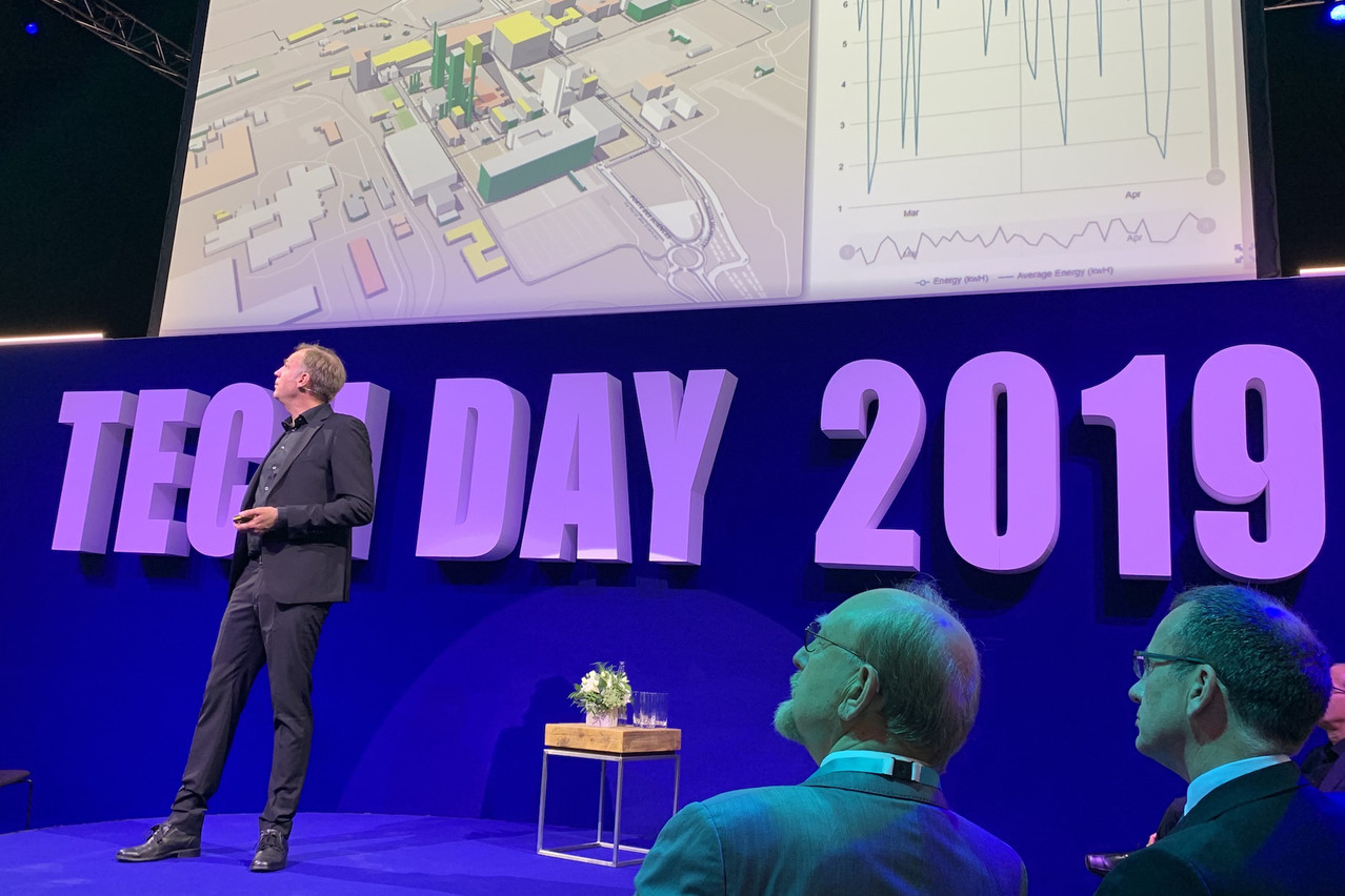Le CEO du List, Thomas Kallstenius, en juin dernier, lors du Tech Day 2019, l’occasion de montrer toutes les technologies que développe l’institut de recherche. (Photo: Paperjam)