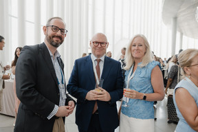 Olivier Reisch (DLA Piper), William Fagan (Harrison Street Asset Management), Thérèse Collins (Allfunds International) (Photo: DLA Piper/Marion Dessard)