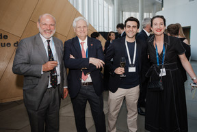 Robbie Boyd (DSRB Bank), Mitchell S. Marder (DLA Piper, USA), Markos Fragkiadakis (Leonidas Defence Bank), Catherine Pogorzelski (DLA Piper) (Photo: DLA Piper/Marion Dessard)