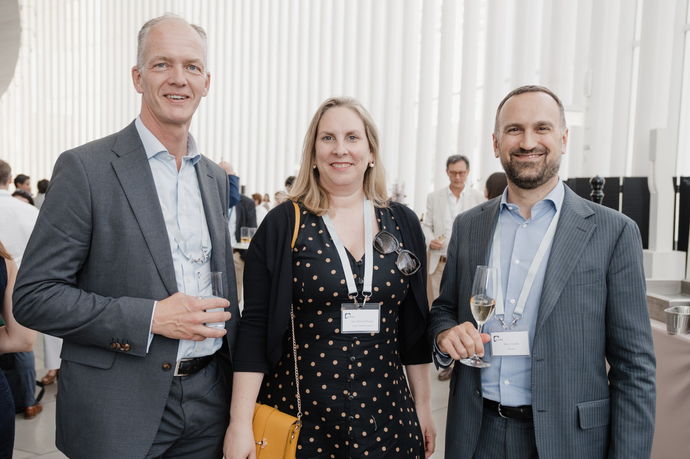 Jens Grüneklee (COROS Advisory), Sara Oliveira Pimpao (Citco Funds Services), Marco Cipolla (Funder) (Photo: DLA Piper/Marion Dessard)