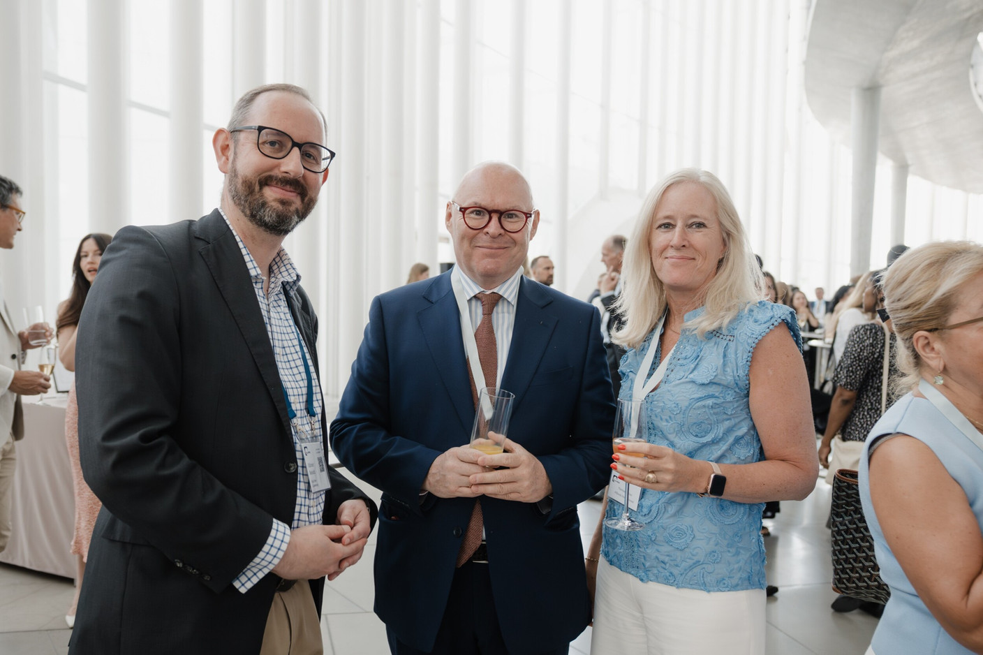 Olivier Reisch (DLA Piper), William Fagan (Harrison Street Asset Management), Thérèse Collins (Allfunds International) (Photo: DLA Piper/Marion Dessard)