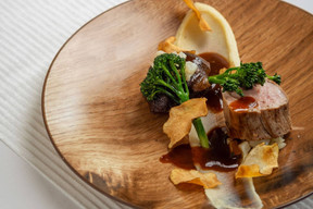The chef works with seasonal and local produce. Photo: Le Place d’Armes