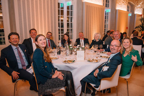 Gilles Dusemon, Philippe Ringard, Emmanuelle Mousel, Michael Davey, Michèle Eisenhuth, Keith Dingwall, Valentine Danloy, Jon Griffin, Corinne Prinz, Christophe Lentschat (Arendt table), 25 April 2024. Photo: Kateryna Mostova for Dress for Success