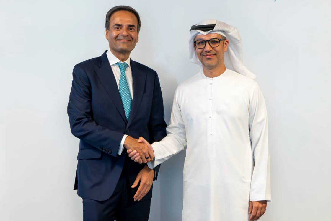Rahul Malhotra, head of Emerging Markets for the Julius Baer Group, and Hadi Badri, chief executive officer of the Dubai Economic Development Corporation (DEDC), the economic arm of the DET. (Photo: DET)