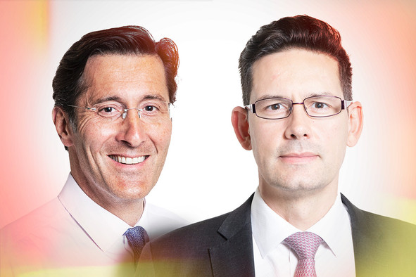 Stéphane Pardini, Head of Private Banking/Deputy CEO, & Stephen Surpless, Chief Investment Officer, Edmond de Rothschild (Europe). (Photo: Maison Moderne)