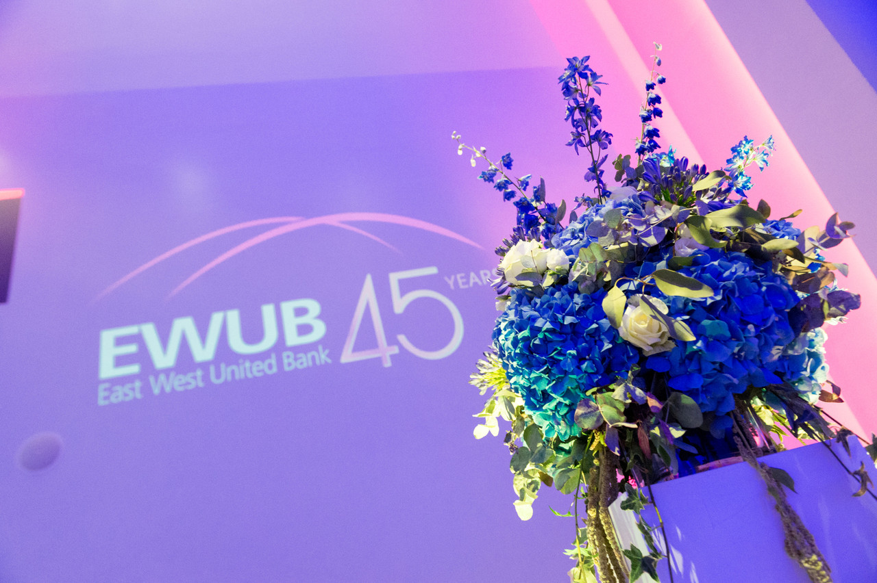The East-West United Bank celebrating its 45th anniversary in 2019. Archive photo: Marie De Decker
