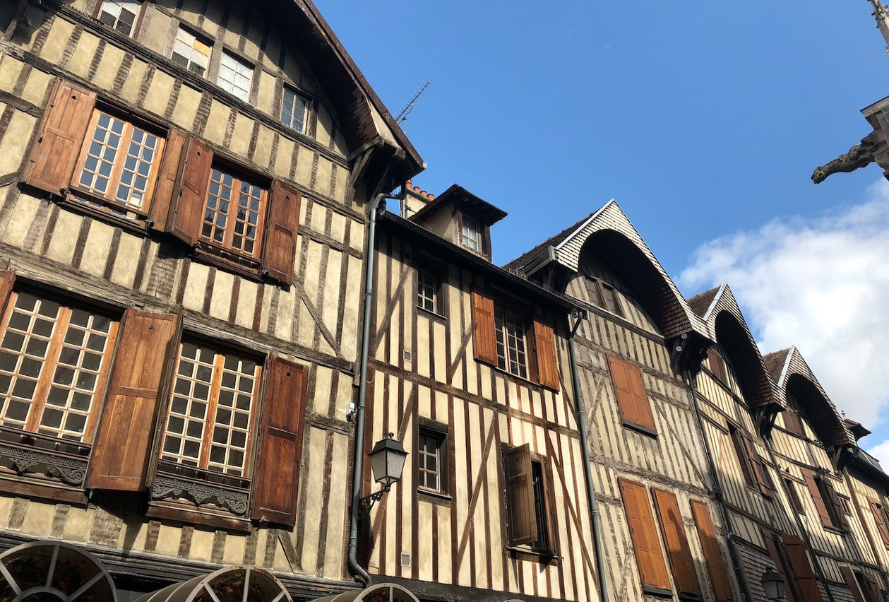 Medieval houses in Troyes Photo: Delano.lu