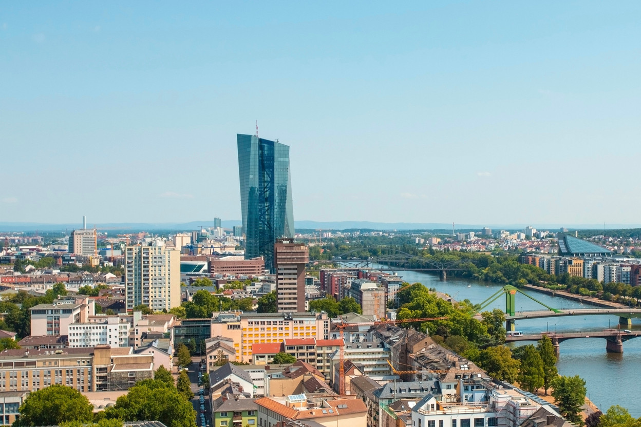 On Thursday 29 June, the European Central Bank released its most recent macroeconomic forecasts for the euro area member countries. Pictured ECB building in Frankfurt, Germany. Photo: Shutterstock