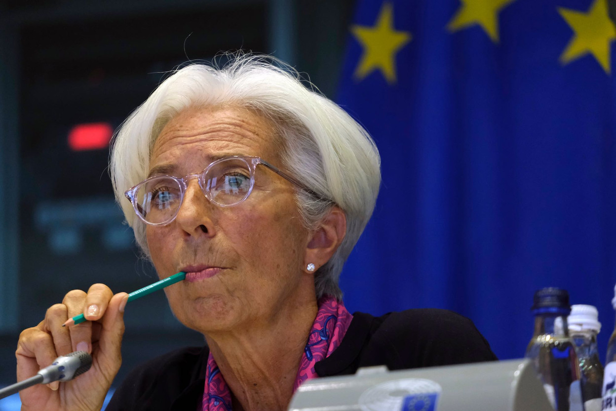 The European Central Bank kept its interest rate intentions vague, but reiterated its plan to end its stimulus programme later this year, during a press conference, 14 April 2022. Library picture: Christine Lagarde, president of the European Central Bank, is seen during a European Parliament hearing, 4 September 2019. Photo: Alexandros Michailidis/Shutterstock