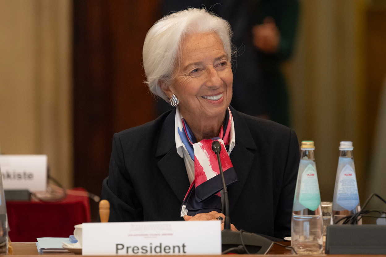 “So far, we have not seen energy prices rise far enough to push us squarely into our adverse scenario,” said European Central Bank president Christine Lagarde in a keynote speech on 20 April at the annual reception of the Association of German Banks in Berlin. Library photo: European Central Bank