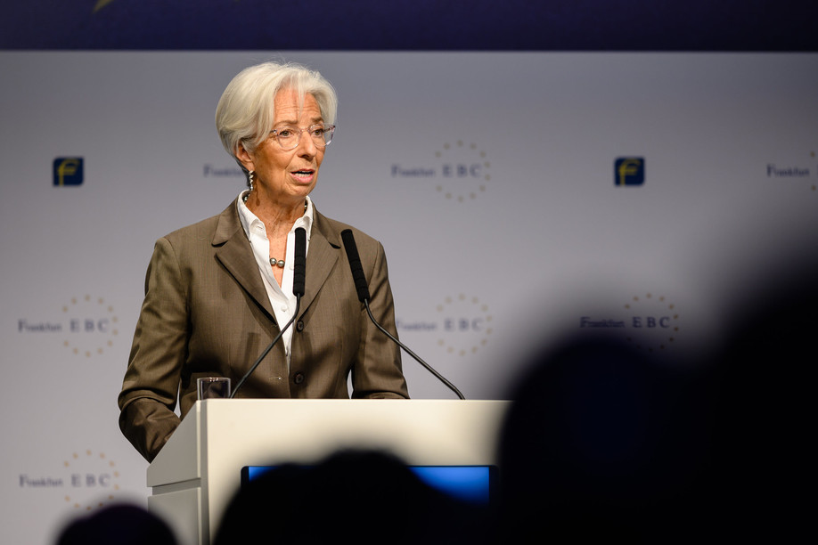 The European Central Bank has surprised markets by raising interest rates by 25 basis points more than expected on Thursday. Library picture: Christine Lagarde, president of the European Central Bank, is seen speaking at a conference in Frankfurt, 22 November 2019. Photo credit: European Central Bank