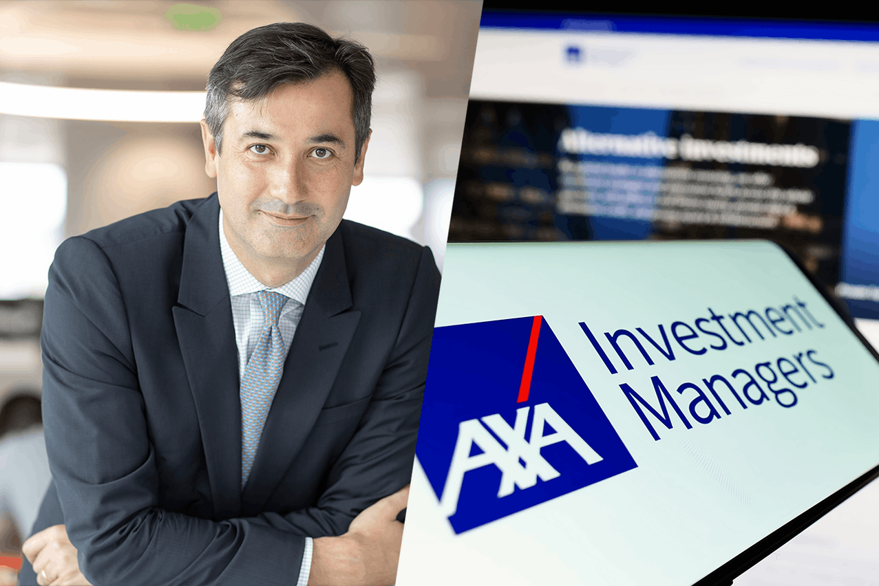 Gilles Moëc and Chris Iggo, both at Axa Investment Managers presented their economic and market views on 12 December 2024 in Luxembourg. Pictured: Gilles Moëc Photo: Axa Investment Managers, Shutterstock, Montage: Maison Moderne