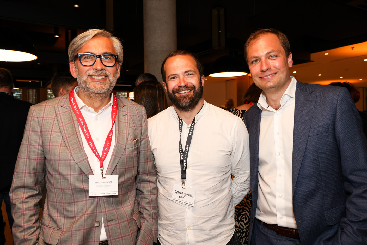 Mike Koedinger (Maison Moderne), Gabriel Boisante (LSAP) et François Benoy (Déi Gréng). (Photos: Eva Krins/Maison Moderne)