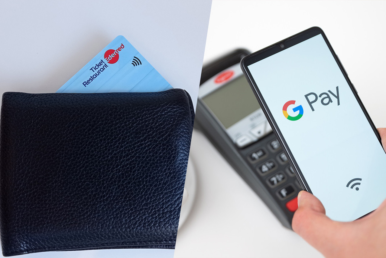 Désormais, les détenteurs d’une carte Edenred pourront utiliser Google Pay pour régler leur repas chez le commerçant grâce à un paiement sans contact avec leur téléphone, mais aussi en ligne.  (Photos: Shutterstock/Montage: Maison Moderne)