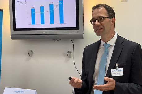 La croissance de Luxtrust s’accélère, a indiqué son CEO, Pascal Rogiest, à l’occasion de la présentation des résultats annuels de 2018. (Photo: Paperjam)