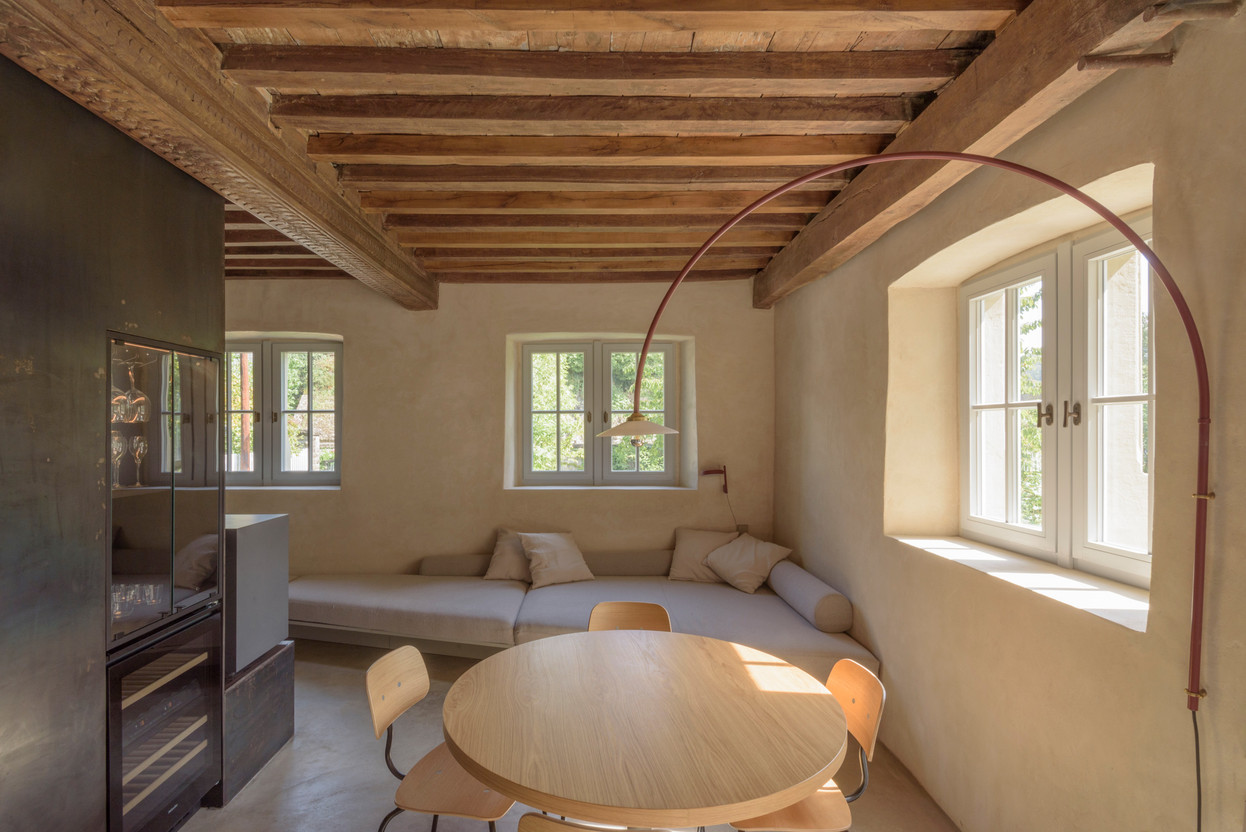 A living room has been installed on the ground floor. Photo: Ludmilla Cerveny